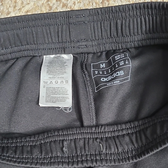 Adidas Black Sweatpants with Tapered Leg and Elastic Waistband - Picture 3 of 12